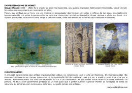 O Impressionismo em Claude Monet