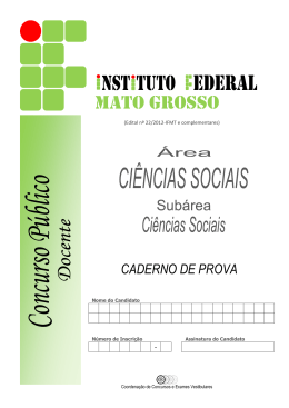 CIÊNCIAS SOCIAIS/Ciências Sociais