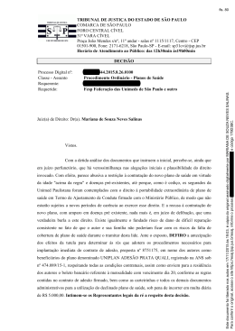 TRIBUNAL DE JUSTIÇA DO ESTADO DE SÃO PAULO COMARCA