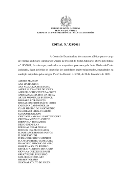 Edital 328/11 - Tribunal de Justiça de Santa Catarina