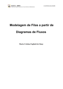 Modelagem de Filas a partir de Diagramas de Fluxos