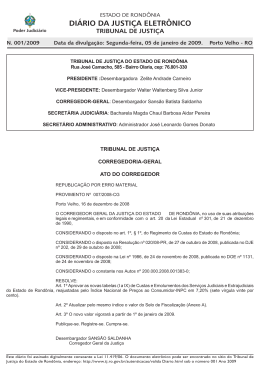 05 - Tribunal de Justiça de Rondônia