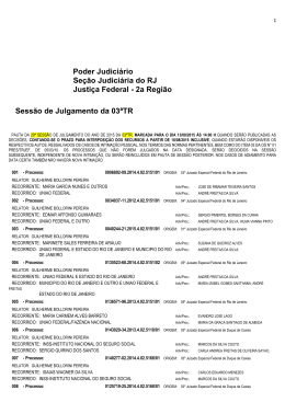 13/08/2015 - Justiça Federal – Seção Judiciária do Rio de Janeiro