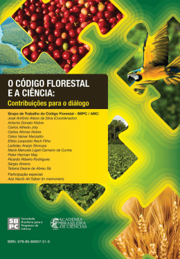 O Código Florestal e a Ciência - SBPC – Sociedade Brasileira para