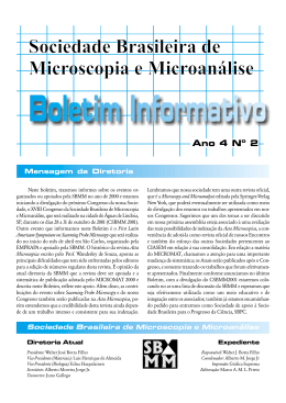 Sociedade Brasileira de Microscopia e Microanálise