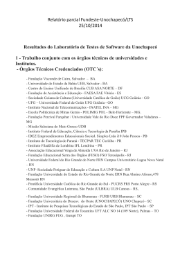 Relatório parcial Fundeste-Unochapecó/LTS 25/10/2014