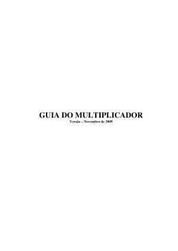GUIA DO MULTIPLICADOR - Projeto Manoel Philomeno de Miranda