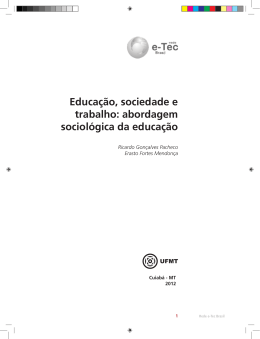 Educação, sociedade e trabalho