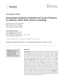 Functional-aesthetic treatment of crown fracture in anterior