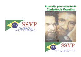Subsídio para criação de Conferência Vicentina