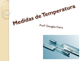 Medidas de Temperatura - Colégio Monsenhor Raeder