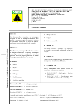 Norma rodoviária - Especificação de Serviço - DNER-ES 345/97
