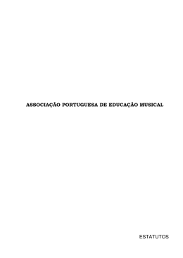 apem_estatutos - Associação Portuguesa de Educação Musical