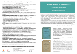 folheto bio-bibliográfico - Câmara Municipal da Póvoa de Varzim