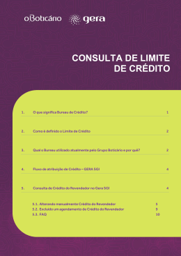 consulta de limite de crédito - Portal Venda Direta