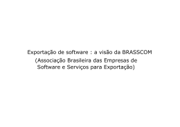 Exportação de software : a visão da BRASSCOM