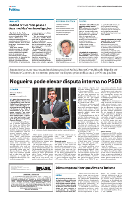 Nogueira pode elevar disputa interna no PSDB