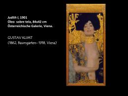 Judith I, 1901 Óleo sobre tela, 84x42 cm Viena