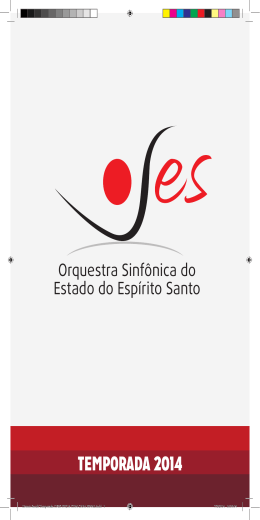 OSES 2014 - Secult - Governo do Estado do Espírito Santo