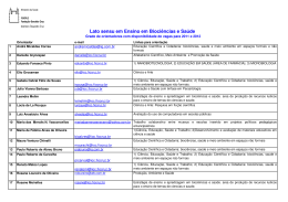 Lista de orientadores 2011