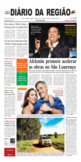 Alckmin promete acelerar as obras no São Lourenço