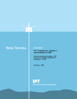 Nota Técnica 10 – IPT - Secretaria de Energia e Mineração