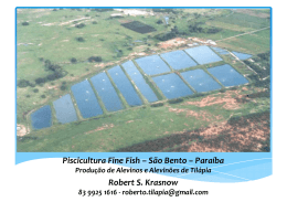 Piscicultura Fine Fish – São Bento – Paraíba Robert S. Krasnow