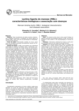 Lectina ligante de manose (MBL): características biológicas e