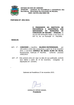 portaria 093-2015 – licença maternidade