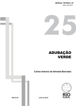 ADUBAÇÃO VERDE - Pesagro-Rio
