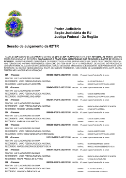 10/11/2015 - Justiça Federal – Seção Judiciária do Rio de Janeiro
