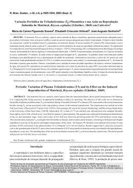 Variação Periódica da Triiodotironina (T ) Plasmática e sua Ação na