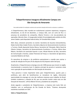 Teleperformance inaugura oficialmente Campus em São Gonçalo