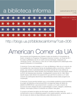 American Corner da UA - Biblioteca