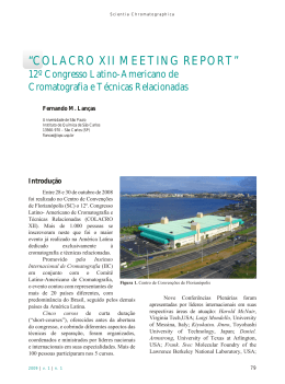 meeting report - Instituto Internacional de Cromatografia