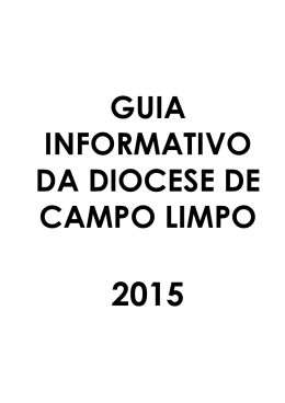GUIA INFORMATIVO DA DIOCESE DE CAMPO LIMPO