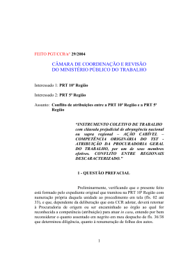Processo PGT/CCR/nº 29/2004 - Ministério Público do Trabalho
