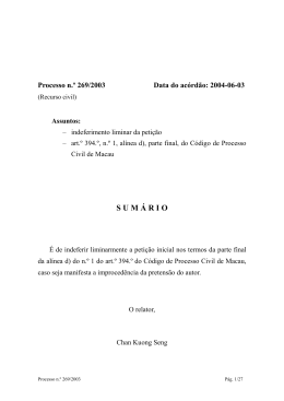 Processo n.º 269/2003
