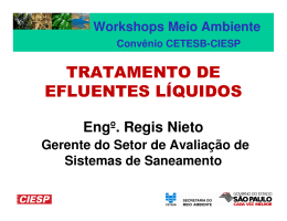Workshops Meio Ambiente Convênio CETESB