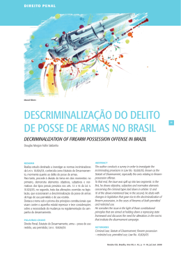 descriminalização do delito de posse de armas no brasil