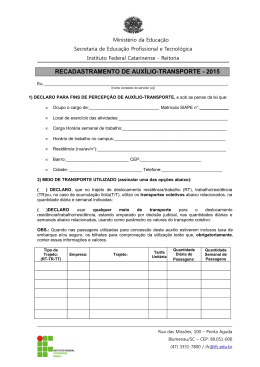 Formulário Recadastramento 2015 - Manual do Servidor