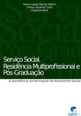 Serviço social, residência multiprofissional e pós