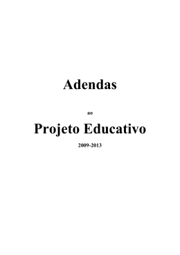 Adendas Projeto Educativo