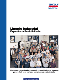 Lincoln Industrial -- Experiência Produtividade