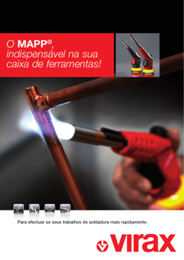 O MAPP®, indispensável na sua caixa de ferramentas!