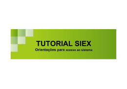 Orientações de acesso ao SIEx