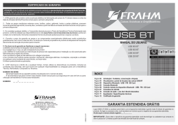 Manual Linha USB BT
