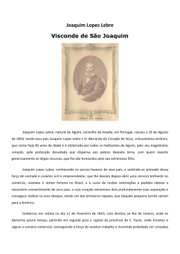 Joaquim Lopes Lebre Visconde de São Joaquim
