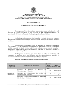 relatório de fiscalização nº 182 município de são joaquim de bicas