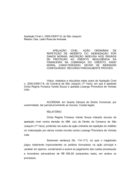 Apelação Cível n. 2005.030917-8, de São Joaquim Relator: Des